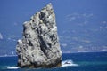 Crimea rock sail. beautiful seascape Royalty Free Stock Photo